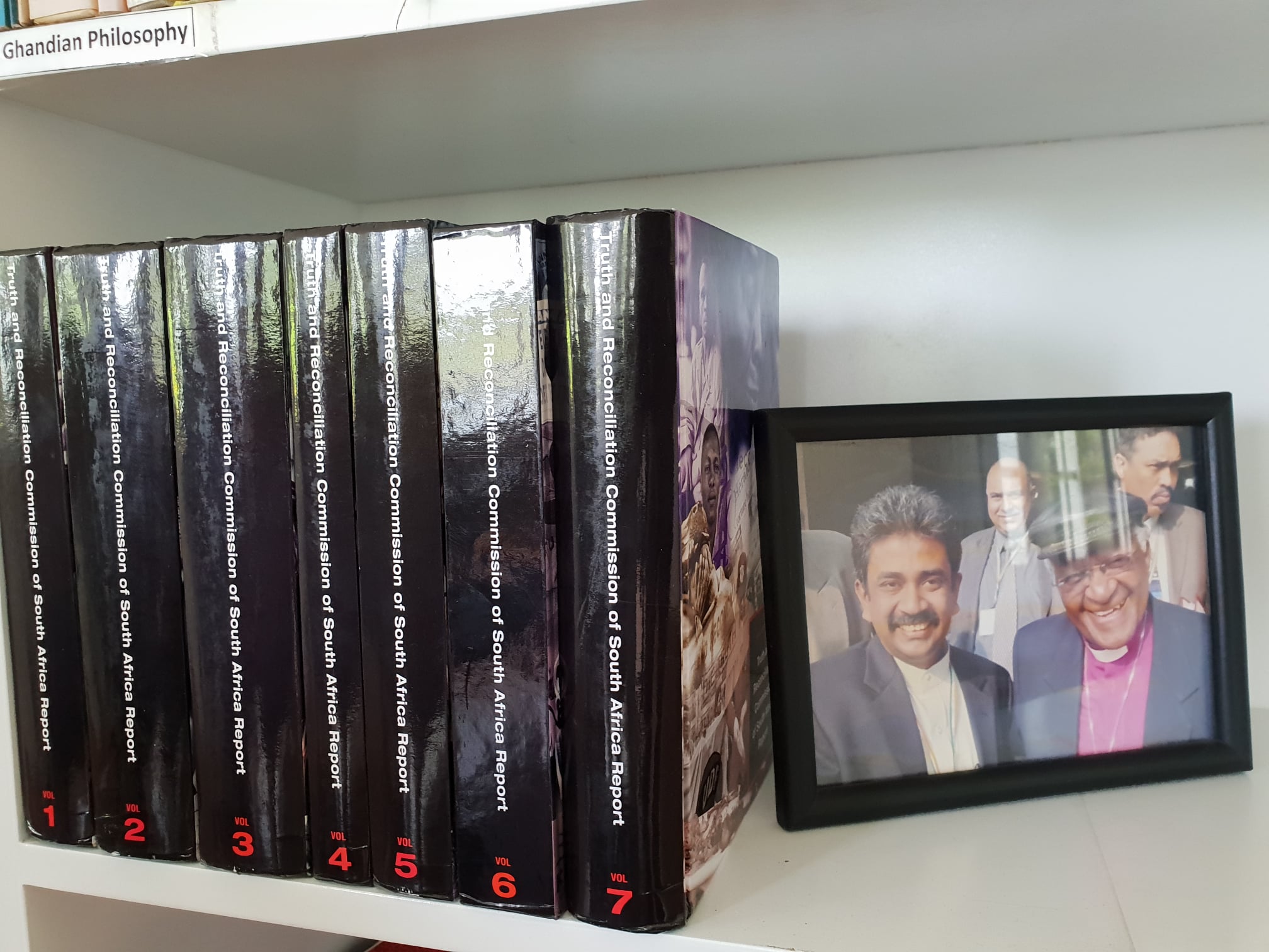 7 Volume set of the Truth and Reconciliation SIHL PEACE LIBRARY RECEIVED THE Truth and Reconciliation Commission Report of South Africa from a former Sri Lankan Ambassador to South Africa.