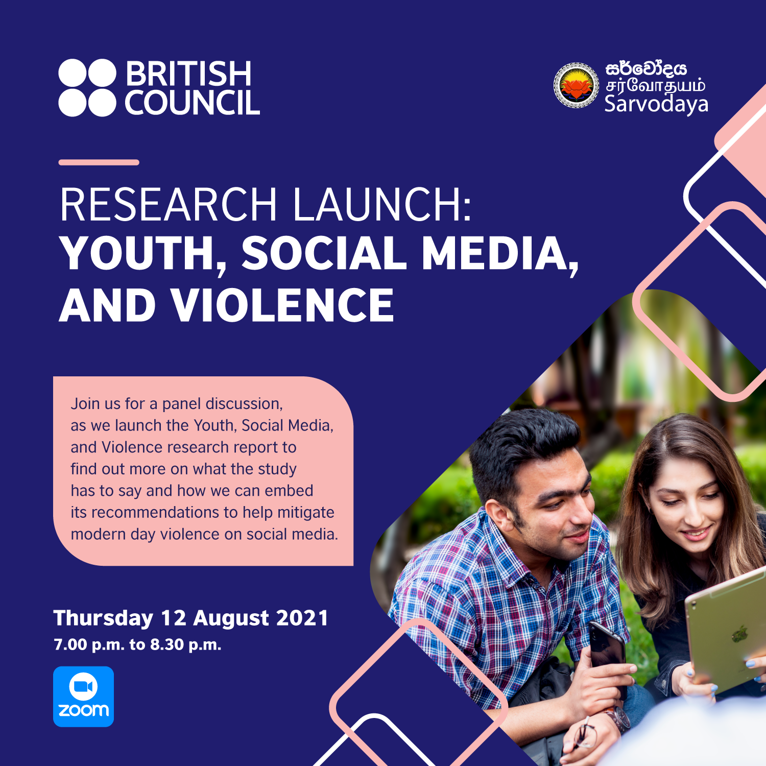 Advert – Virtual Event: Youth, Socialmedia & Violence – A Panel Discussion