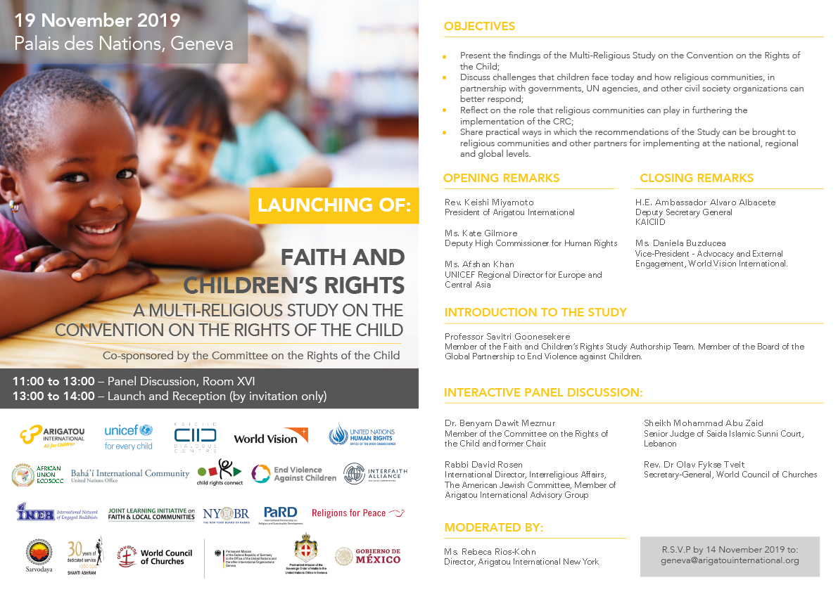 30th Anniversary of the Convention on the Rights of the Child (CRC) : End-Child Poverty Unit