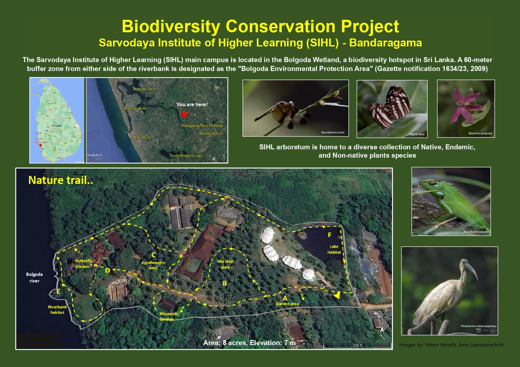 Environmental Conservation & Learning Initiative at Sarvodaya Institute of Higher Learning (SIHL) – Bandaragama